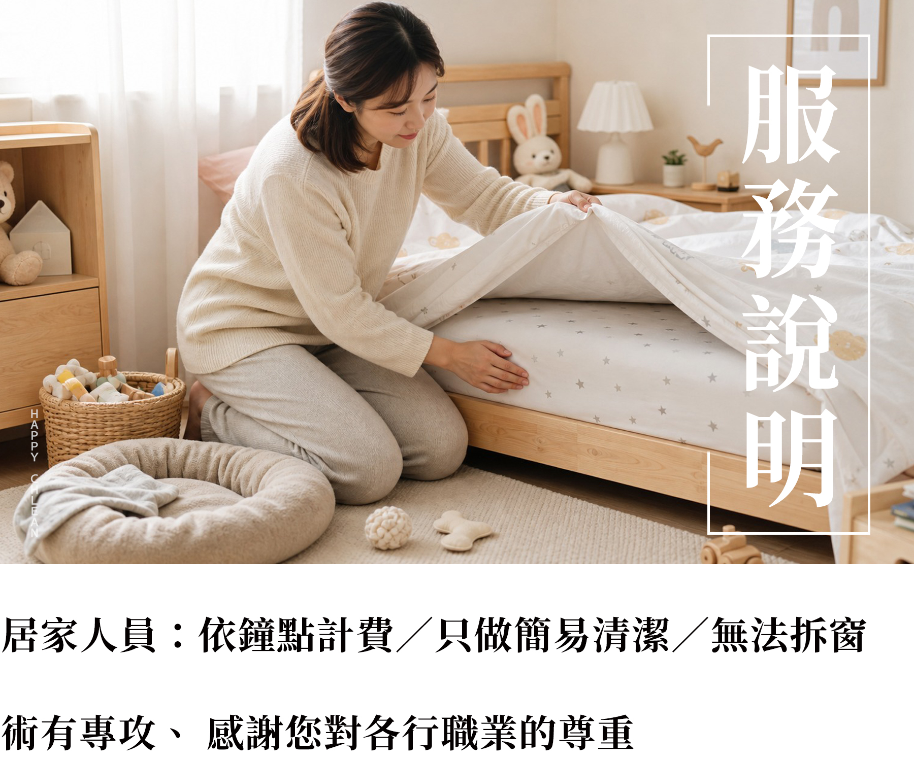 床墊除塵蟎服務說明圖