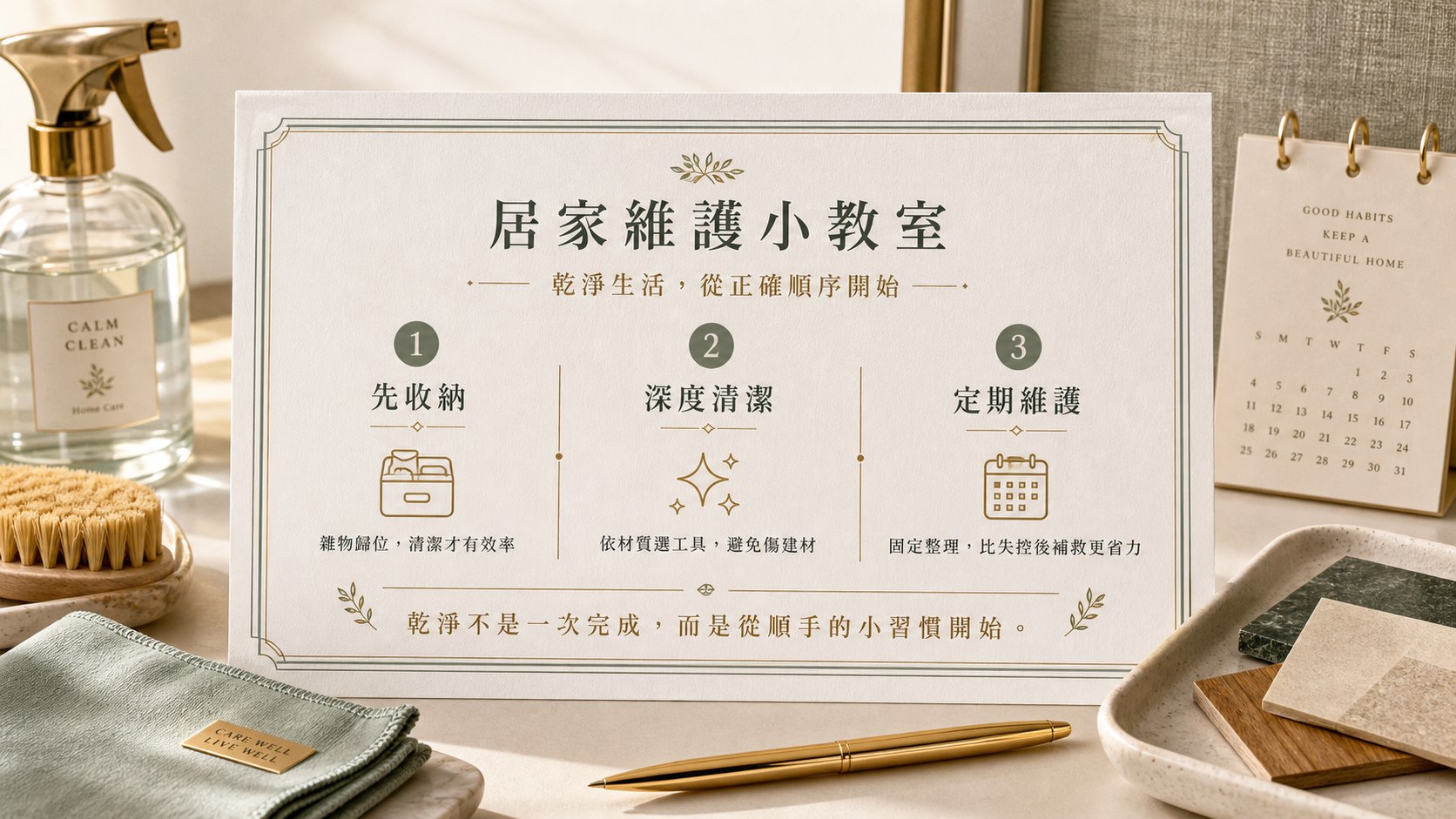 定期清潔小教室圖