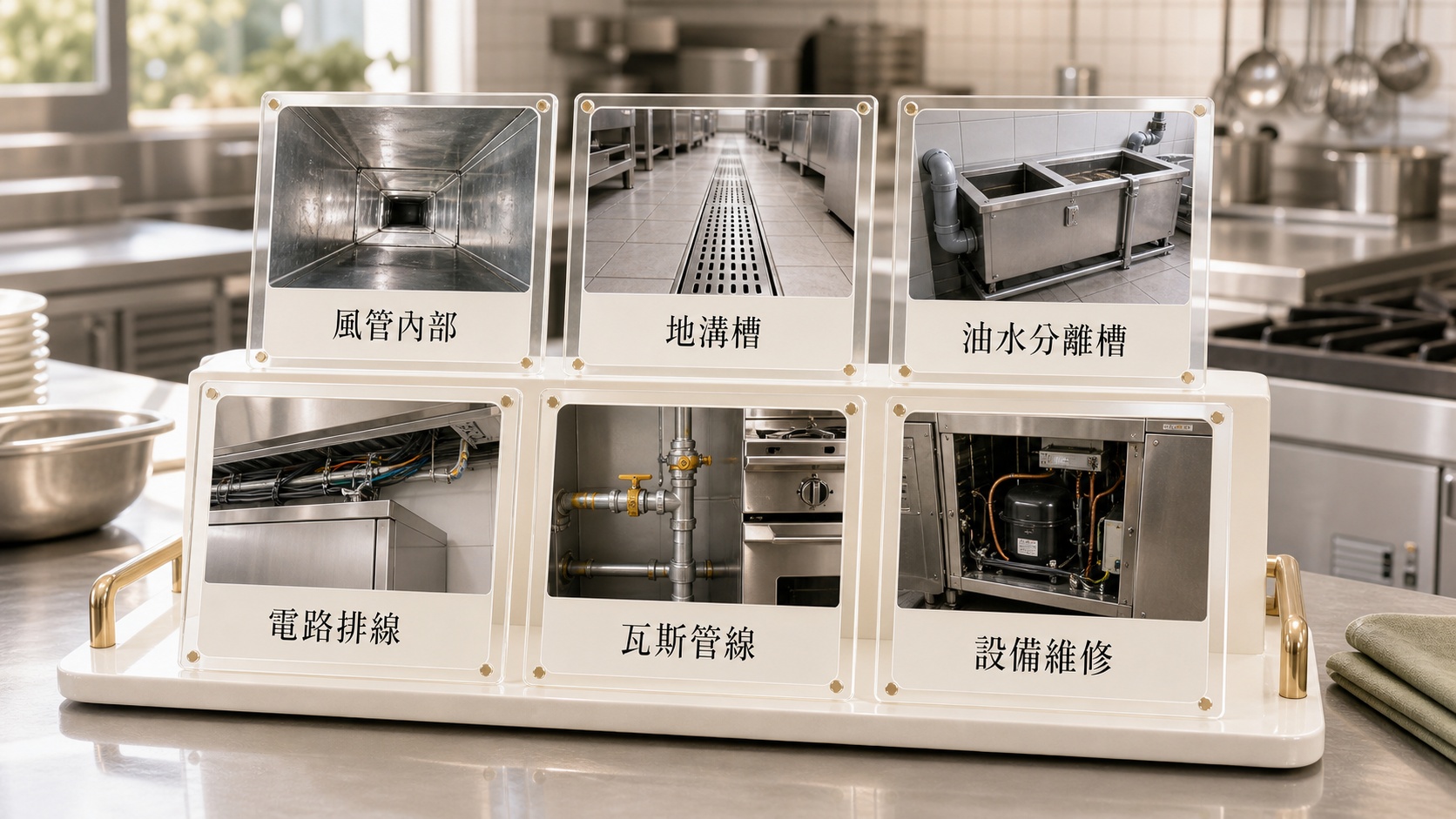 餐廳廚房清潔不包含項目與需另行評估提醒