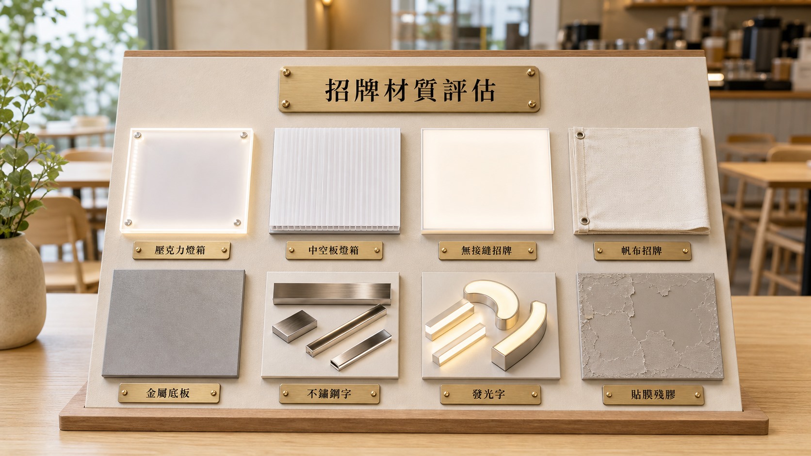 招牌清潔可評估店面燈箱壓克力與不同建材招牌