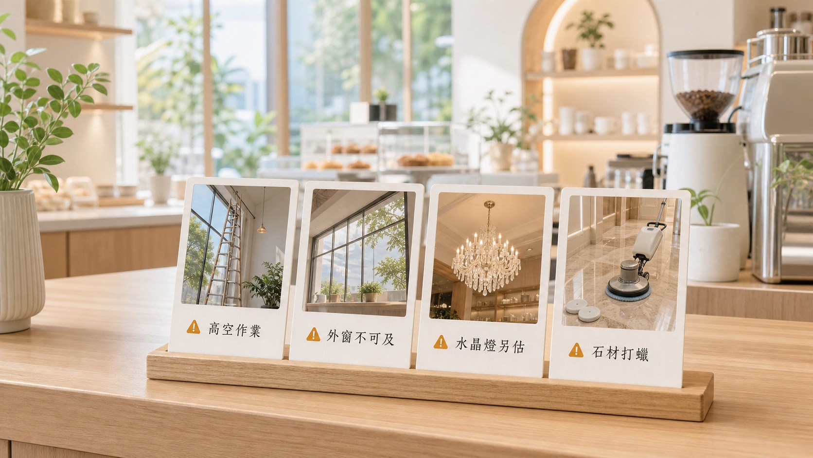 店面清潔不包含裝潢後工程粉塵與特殊設備清洗提醒