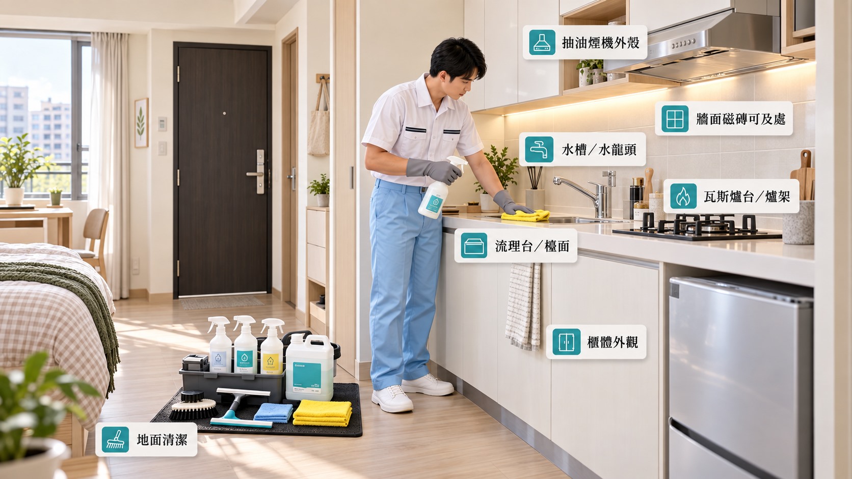 套房小廚房若有包含項目