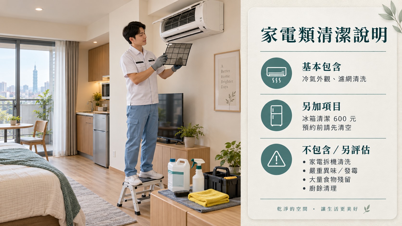 套房家電類包含項目