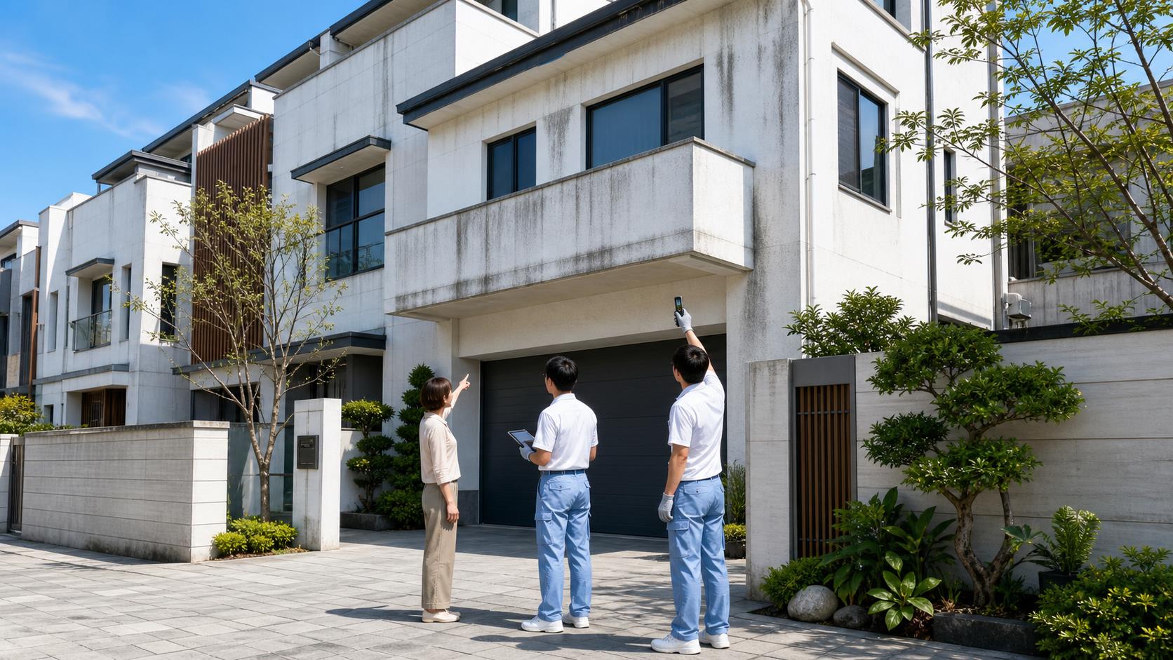 外牆清潔到場評估建築類型樓高材質與安全條件