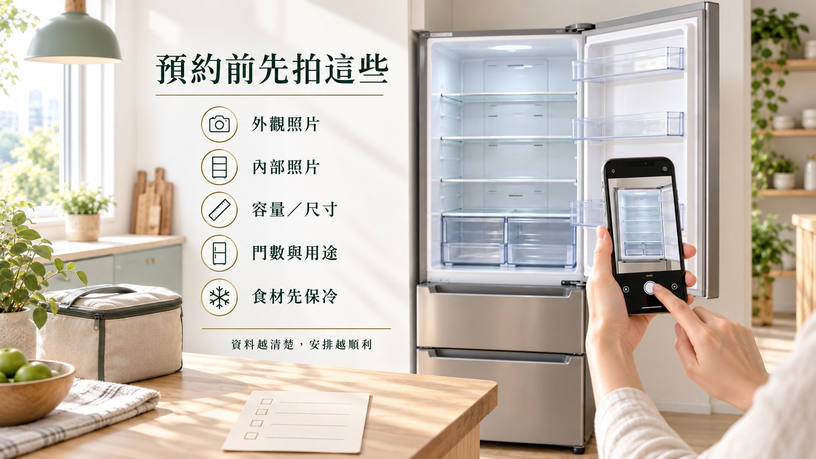 冰箱清洗預約前提供照片容量門數與現場條件