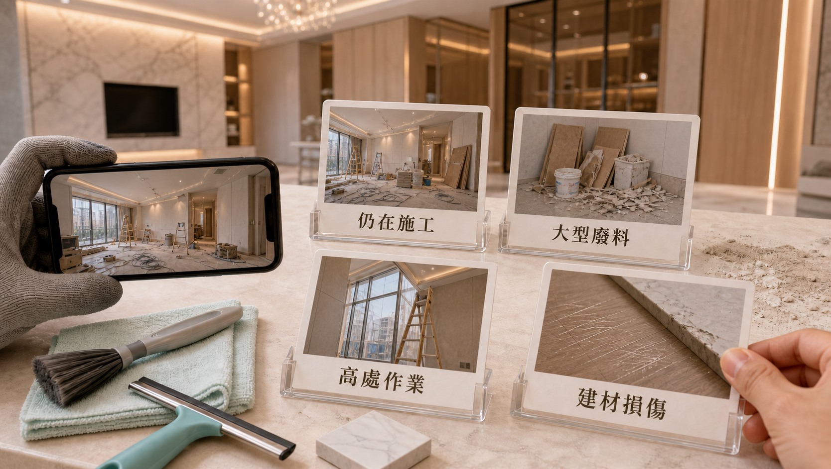 裝潢清潔需要另外估價的特殊狀況評估圖