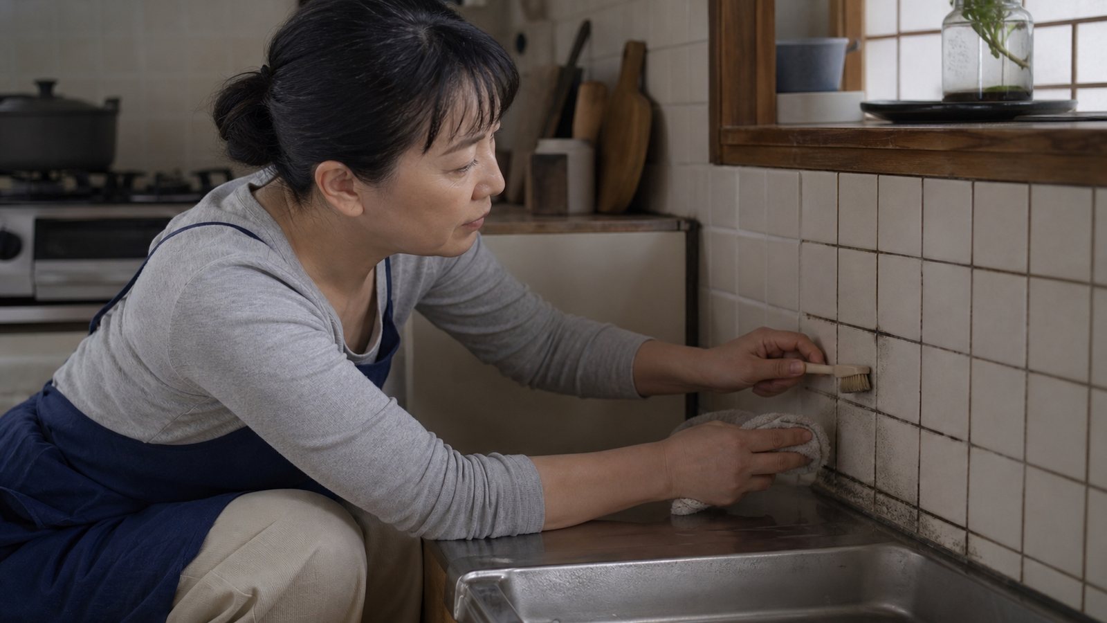 縫隙發黑要分清楚是油灰、水氣霉斑,還是填縫本身已經受損