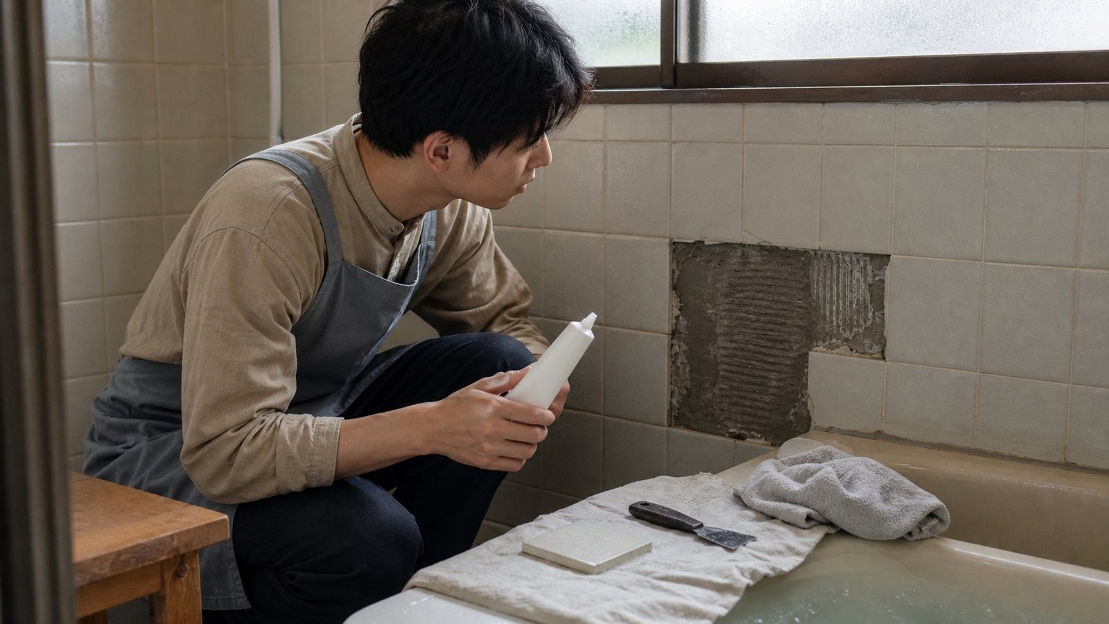 一般強力膠不一定適合浴室瓷磚,錯誤材料也會增加後續處理難度