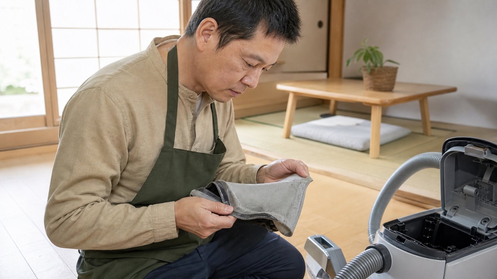 布袋型集塵袋要檢查接縫、邊緣和布料薄掉的位置
