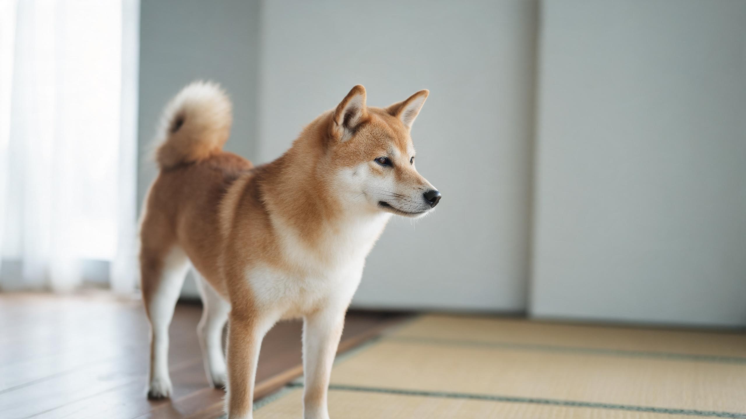 主人用溫和姿勢引導毛孩的居家情境，呼應「學習與狗狗溝通」主題