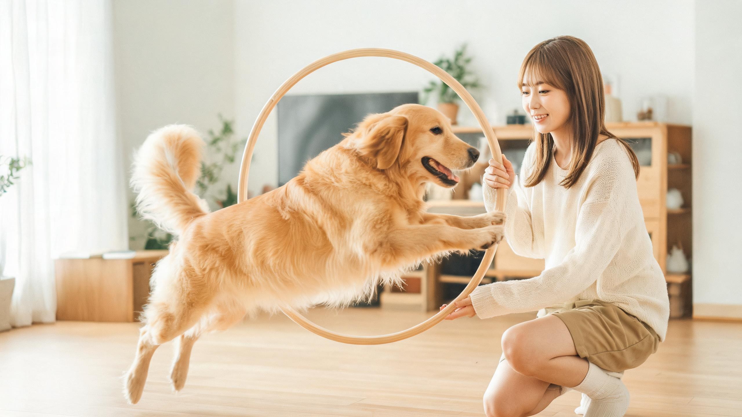 狗狗才藝訓練｜跳躍、鑽圈與轉圈的安全互動