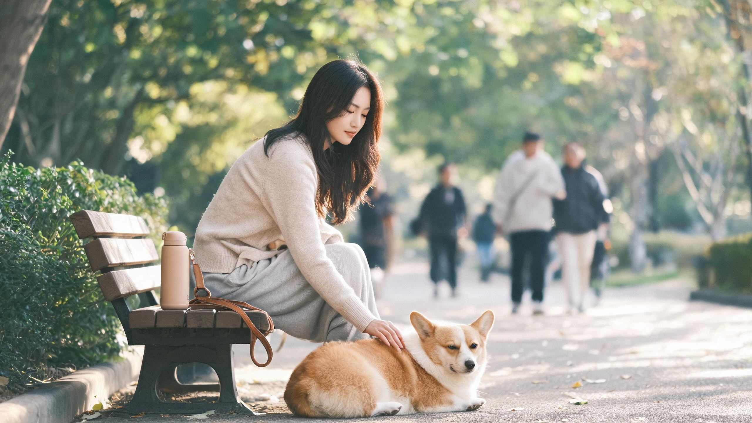 毛孩在家中停下來看主人的日常瞬間，呼應「飼主責任」主題