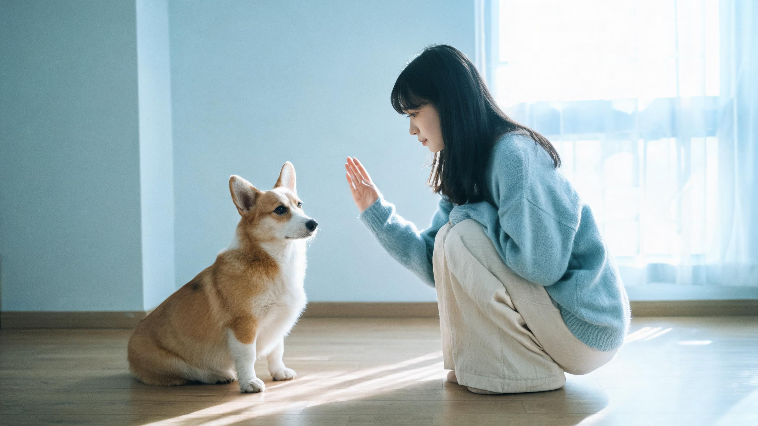 固定練習位置讓毛孩理解生活規則，呼應「狗狗坐下與等待訓練」主題
