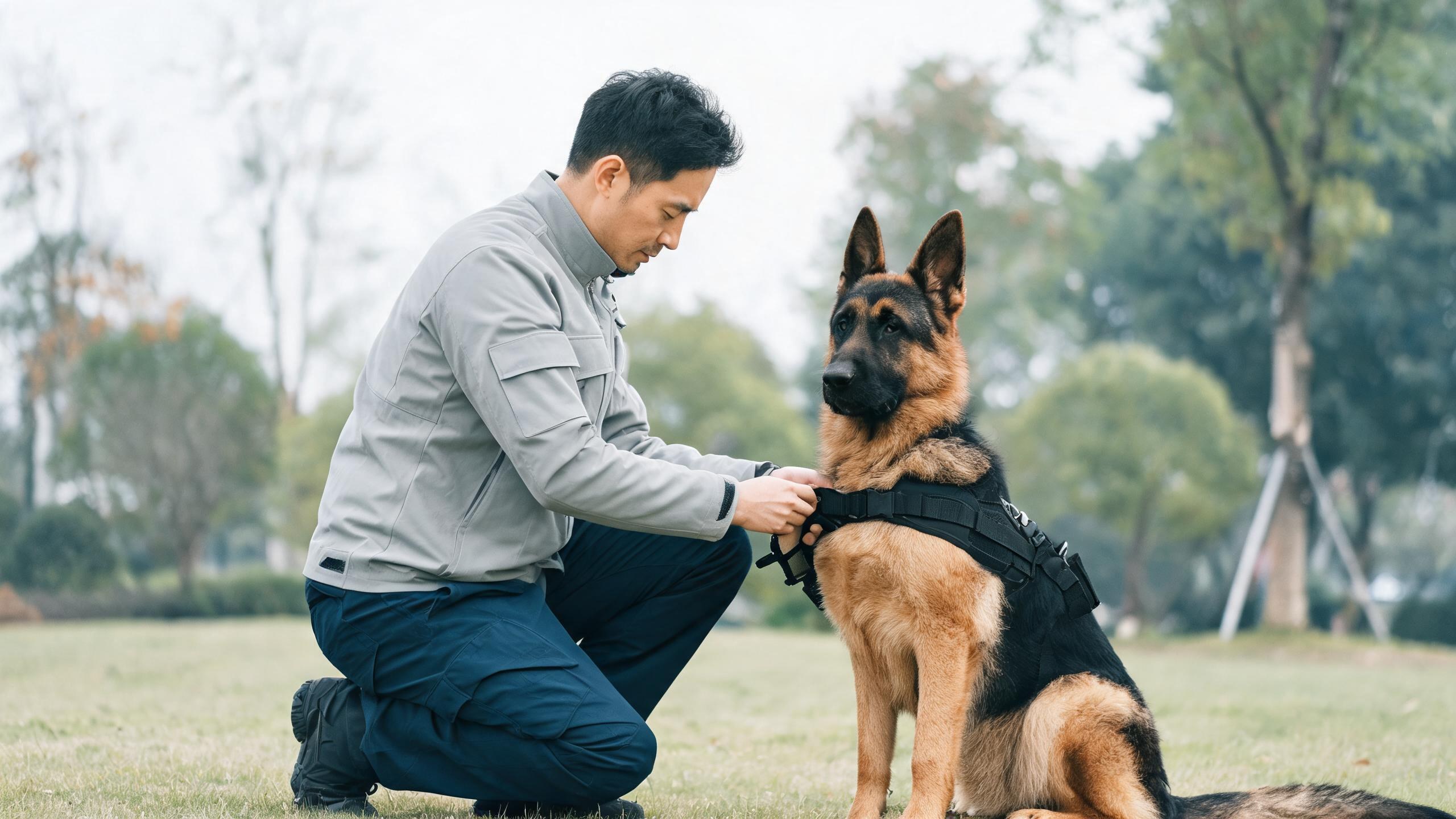 固定練習位置讓毛孩理解生活規則，呼應「工作犬訓練」主題